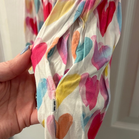 Little Sleepies Colorful Heart Patterned Kids Dress size 8 - Picture 4 of 5